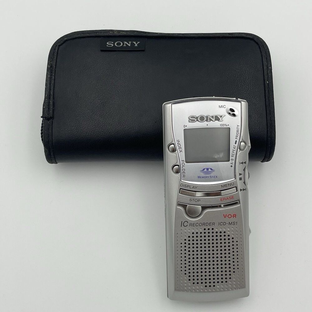Sony ICD-MS1 Handheld Digital Voice Recorder With Case